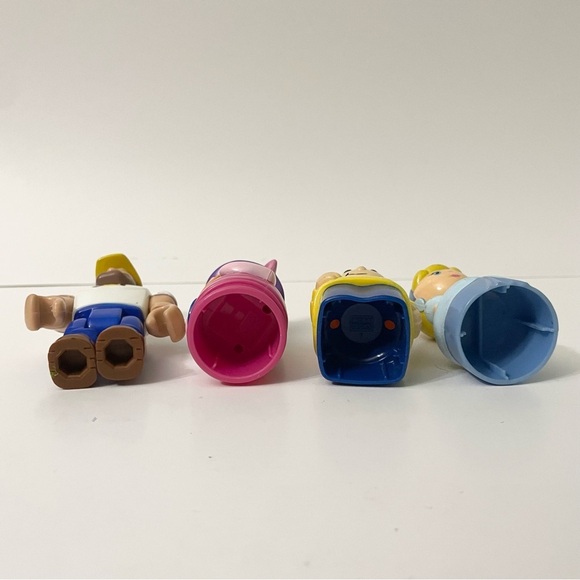 Mega Bloks Lot of 4 Construction Worker Piglet Cinderella Toys Figures - Picture 12 of 16